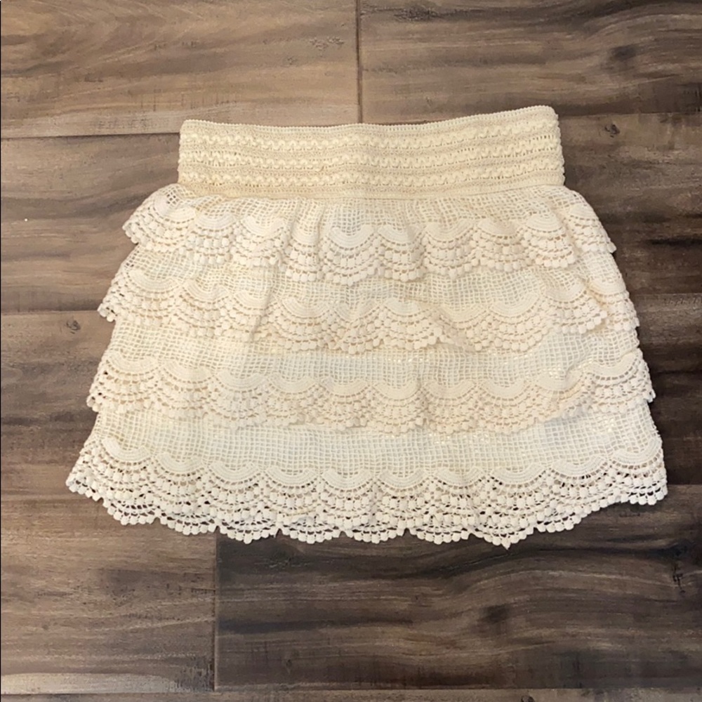 Crochet skirt.